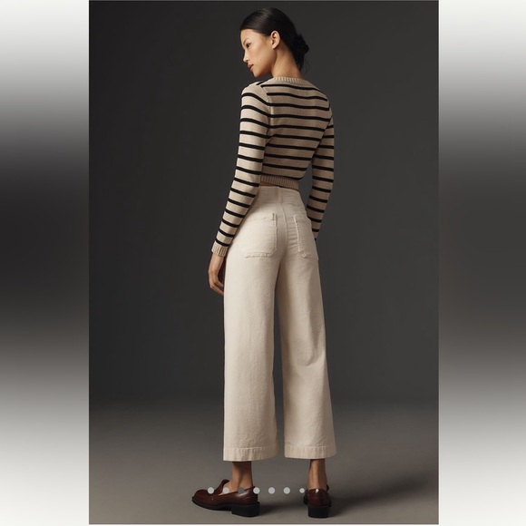 The Colette Cropped Wide-Leg Pants by Maeve: Corduroy Edition - Picture 3 of 7